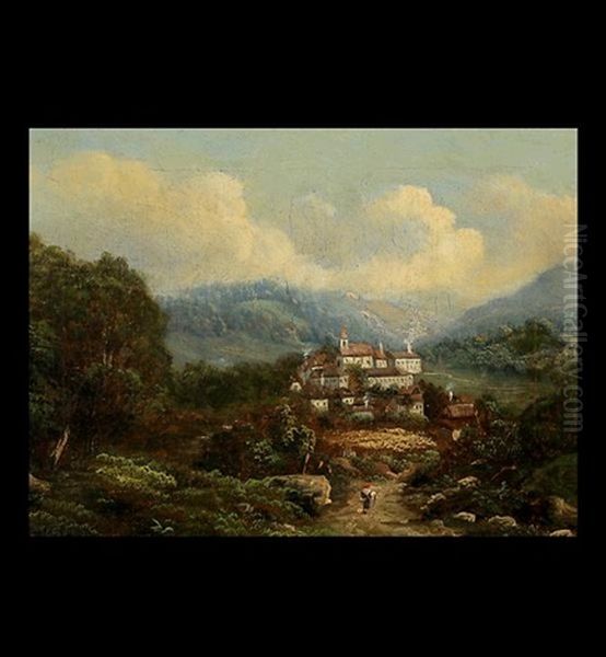 Path To The Village Oil Painting by Alfred Walter Williams