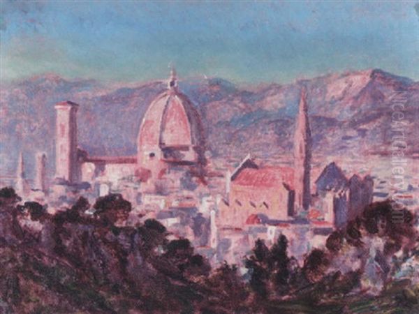 Evening, Florence Oil Painting by Christopher David Williams