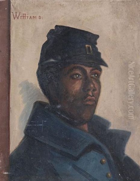 Portrait Of A Soldier Oil Painting by Dwight Williams