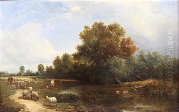 Returning From Pasture Oil Painting by Edward Williams