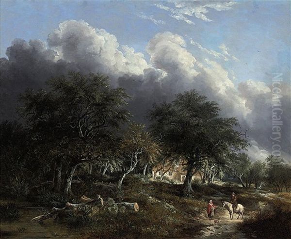 Storm Clearing In The New Forest Oil Painting by Edward Williams