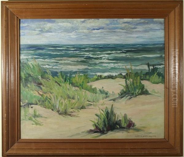 After The Storm, Dune Acres Beach Oil Painting by Florence White Williams