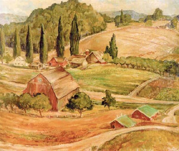 Patterns On A Michigan Farm Oil Painting by Florence White Williams