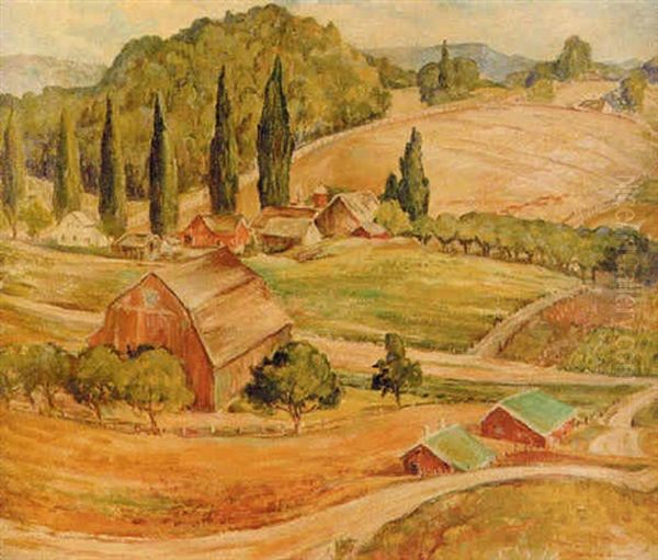 Patterns On A Michigan Farm Oil Painting by Florence White Williams