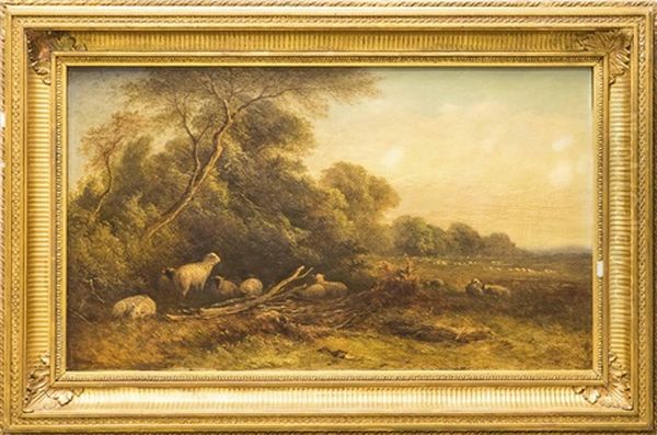 Morning Near Midfield Kent Oil Painting by George Augustus Williams