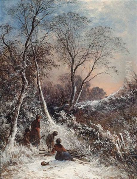 The Trespassers Oil Painting by George Augustus Williams