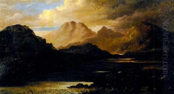 View Of The Isle Of Curran Oil Painting by Harry J. Williams