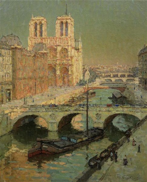 Notre Dame, Paris Oil Painting by Terrick Williams