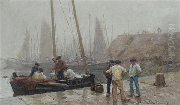 Morning Mist, Concarneau Oil Painting by Terrick Williams