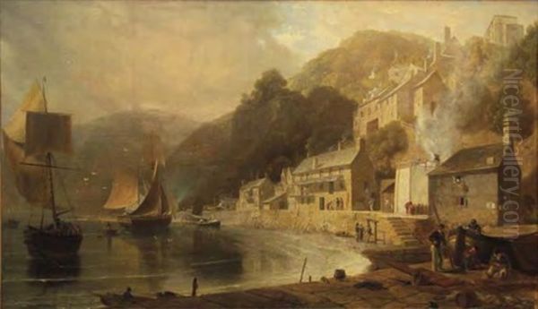 Clovelly, North Devon Oil Painting by William (of Plymouth) Williams