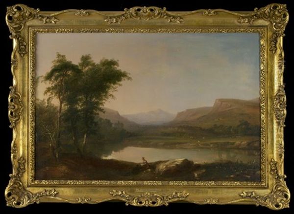 The Swansen Valley Oil Painting by William (of Plymouth) Williams