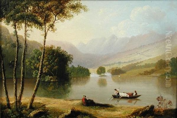 A View Of Derwentwater Oil Painting by Daniel Williamson