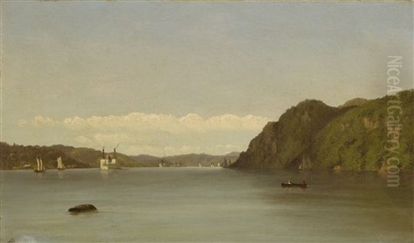 Hudson River Landscape Oil Painting by John Williamson