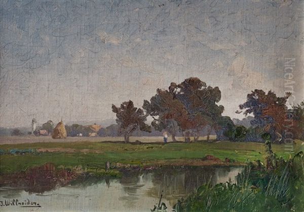 Aus Dem Nachlasse Oil Painting by Josef Willneider