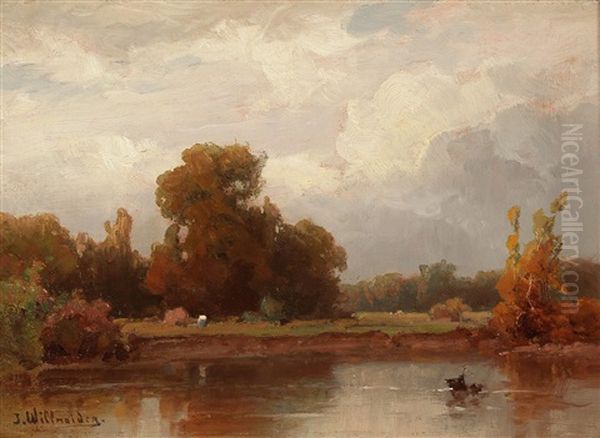 Lake Scene by Josef Willroider