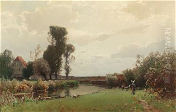 On The Gunz Oil Painting by Ludwig Willroider