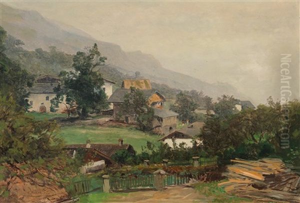 Village Landscape by Ludwig Willroider