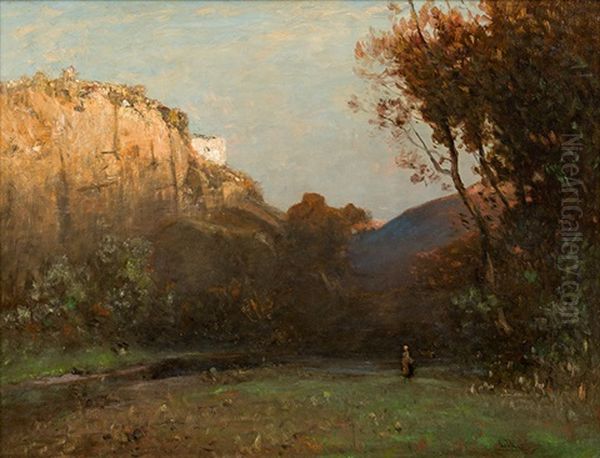 Valley In Carinthia (?) Oil Painting by Ludwig Willroider