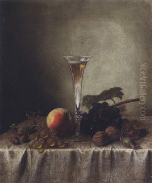 Fruchtestillleben Oil Painting by Peter Joseph Wilms