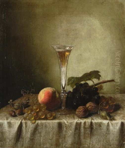 Fruchtestillleben Oil Painting by Peter Joseph Wilms