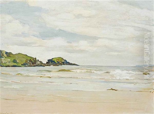 Islay Beach, Inner Hebrides, Scotland Oil Painting by David Forrester Wilson