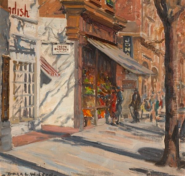 Collins Street, Melbourne Oil Painting by Dora Lynell A. Wilson