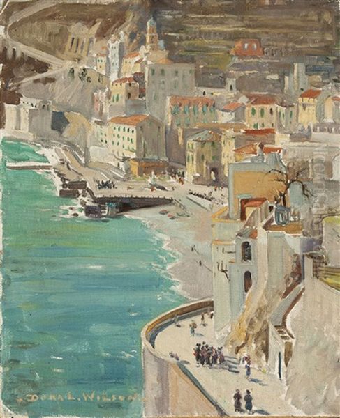 Amalfi Oil Painting by Dora Lynell A. Wilson