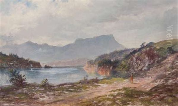 Portobello, Otago Harbour Oil Painting by Lawrence William Wilson