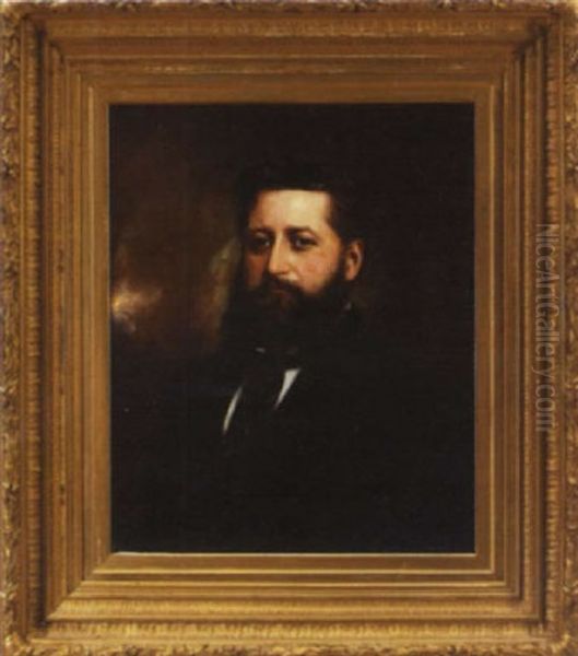 Portrait Of A Bearded Gentleman Oil Painting by Matthew Wilson