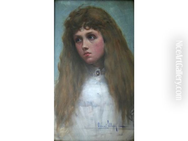 The Auburn-haired Girl Oil Painting by Oscar Wilson