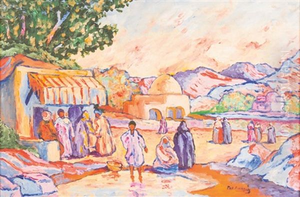 Scene Animee Au Maroc Oil Painting by Patten Wilson