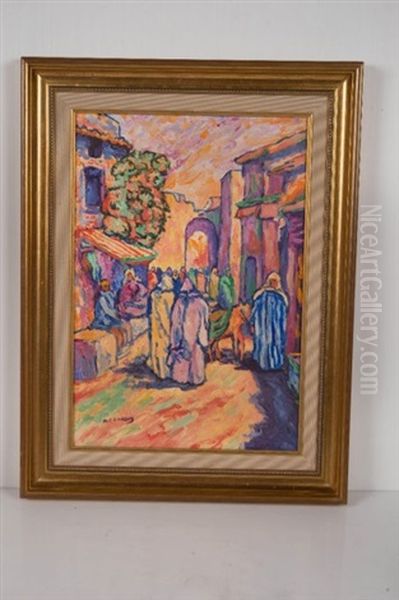 Scene Animee Au Maroc Oil Painting by Patten Wilson