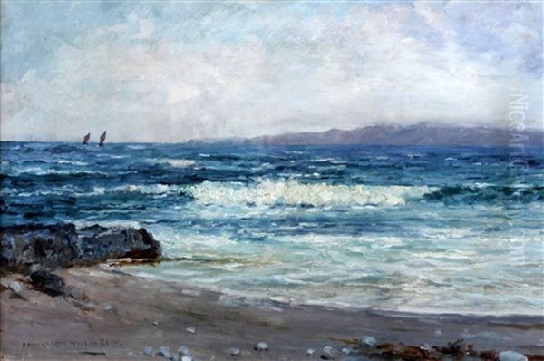 Seascape, Probably The West Coast Of Scotland Oil Painting by Peter MacGregor Wilson