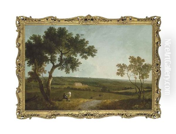 Bourne Park, Near Canterbury, Kent Oil Painting by Richard Wilson