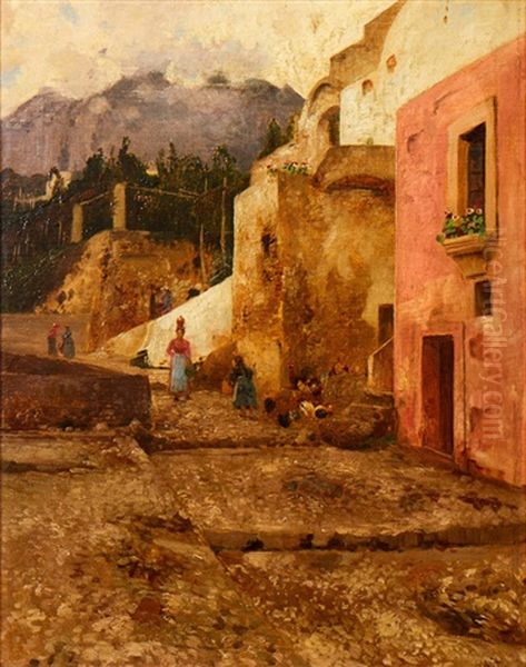 Italienisches Motiv Oil Painting by Hans Wilt