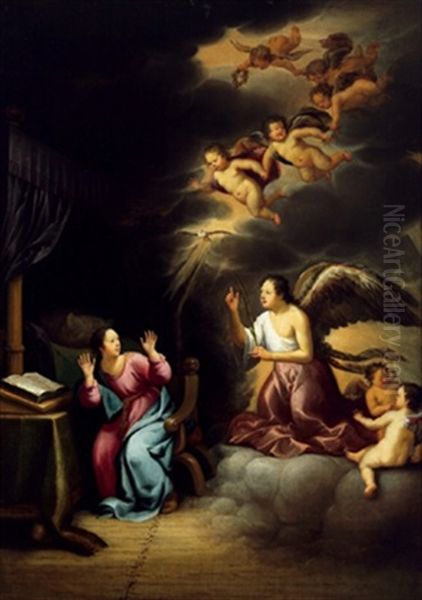 Die Verkundigung An Maria Oil Painting by Thomas van der Wilt