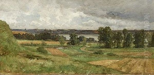 Blick Von Bernried Auf Den Starnberger See Oil Painting by Konrad Wimmer