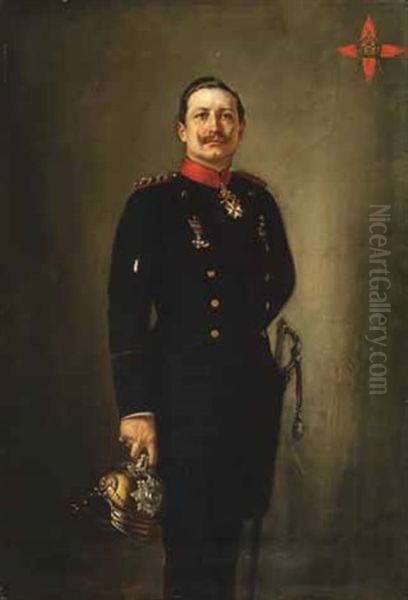 Kaiser Wilhelm Ii. Oil Painting by Rudolf Wimmer