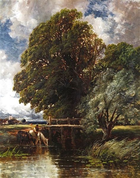 The Watering Place Oil Painting by Edmund Morison Wimperis