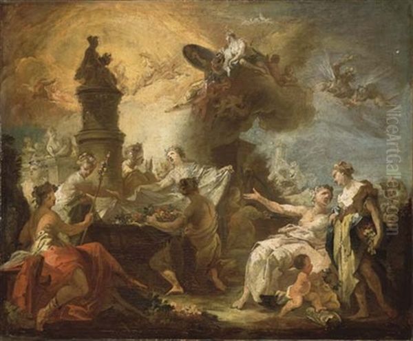 Allegorie Du Printemps by Christian (Johann C. Thomas) Winck