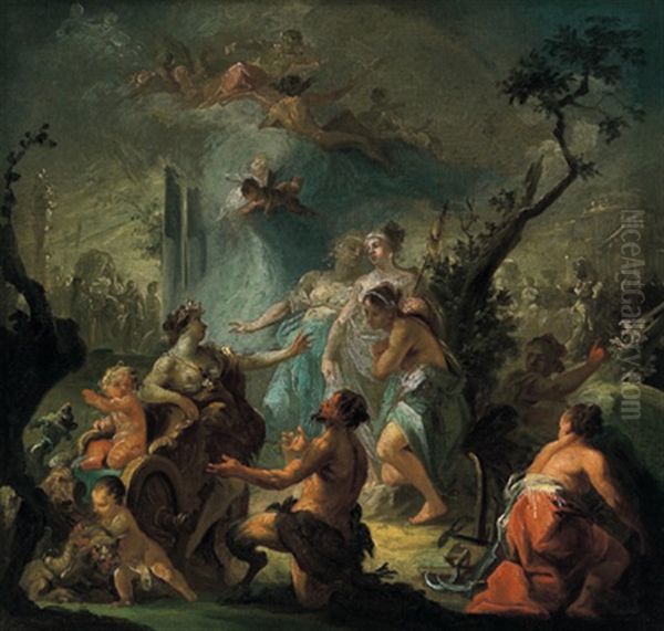 Allegorie Des Sommers Oil Painting by Christian (Johann C. Thomas) Winck