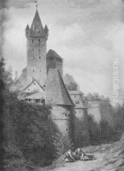 Der Turm Lug Ins Land Aus Nurnberg Oil Painting by Berthold Winder