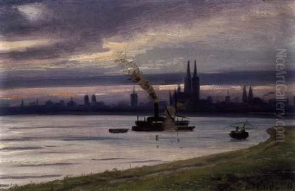 Ansicht Von Koln Am Rhein Oil Painting by Eugen Windmueller