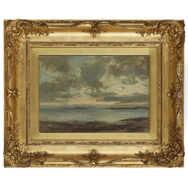 Sunset Over The Coast Oil Painting by Sir James Lawton Wingate