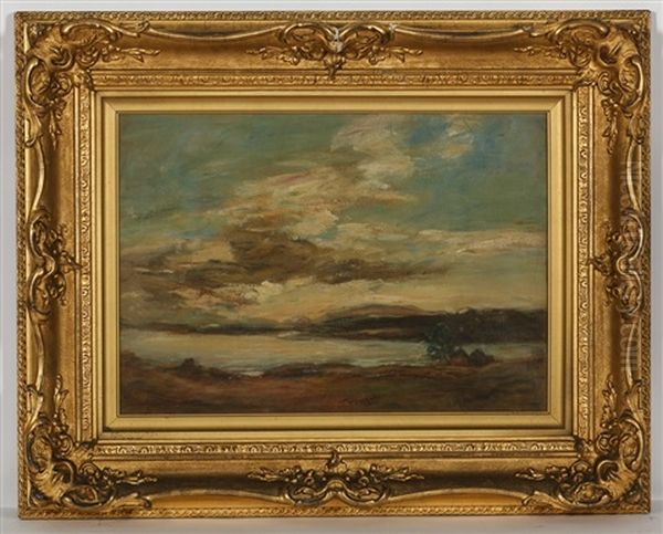 Coastal Scene Oil Painting by Sir James Lawton Wingate