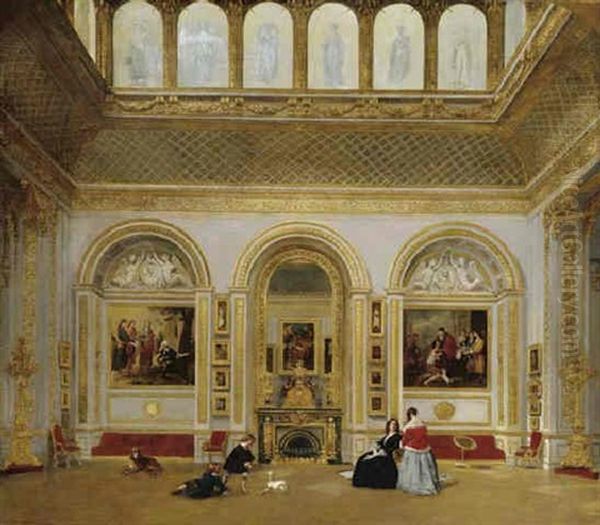 The Picture Gallery, Strafford House (now Lancaster House), St. James's Oil Painting by James Digman Wingfield