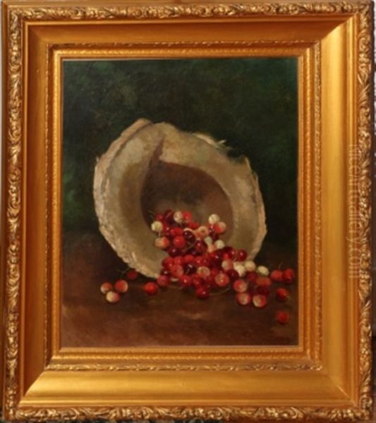 A Hat Full Of Cherries Oil Painting by William E. Winner