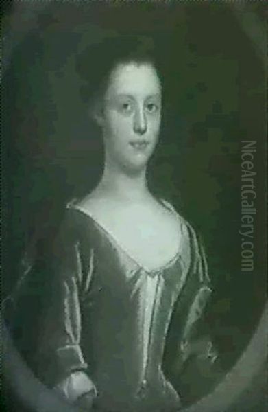 Portrait Of Mrs. Morritt Of Cawood Oil Painting by Hamlet Winstanley