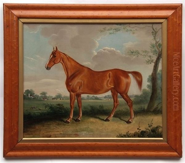 Horse In Landscape Oil Painting by Cornelius Jason Walter Winter