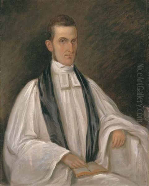 Clergyman (father Pettit) Oil Painting by George Winter